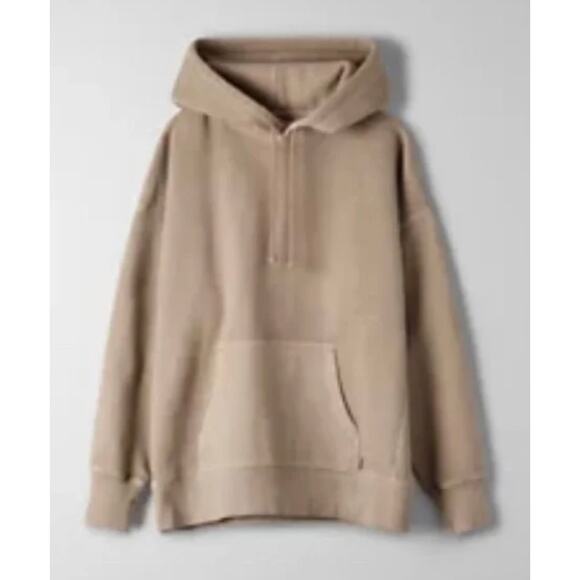 Aritzia Tops - Aritzia's Tna Women's Cozy Fleece Boyfriend Oversized Hoodie Modern Taupe 3 (L)